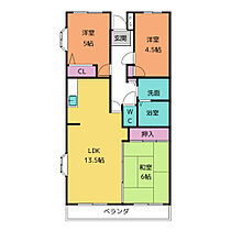 パストラル  ｜ 愛知県一宮市下川田町３丁目（賃貸マンション3LDK・4階・65.25㎡） その2