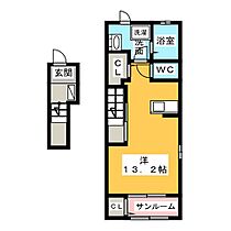 エルモ  ｜ 愛知県一宮市伝法寺３丁目（賃貸アパート1K・2階・40.74㎡） その2