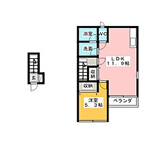 ヴェルジェIII  ｜ 愛知県一宮市両郷町４丁目（賃貸アパート1LDK・2階・45.60㎡） その2