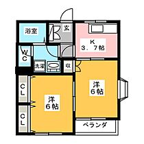 サンタプレイス吉田  ｜ 愛知県一宮市伝法寺４丁目（賃貸マンション2K・1階・36.30㎡） その2