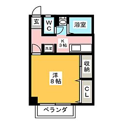 間取図画像 1K