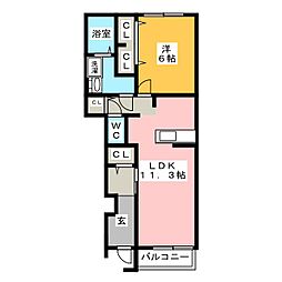 間取図画像 1LDK