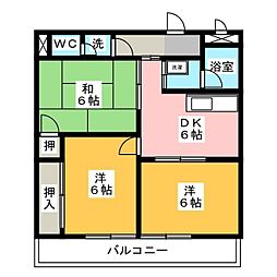 ドリーム・ファミリー 3DKの間取図画像