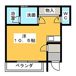 セレッソ印田 ワンルームの間取図画像