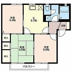物件の間取り