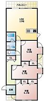 プルミエールＫ 301 ｜ 愛知県岡崎市福岡町字北裏32-1（賃貸マンション3LDK・3階・81.38㎡） その2