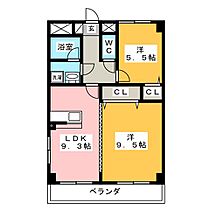 ソレーユ岡崎  ｜ 愛知県岡崎市戸崎町字才苗（賃貸マンション2LDK・3階・56.50㎡） その2