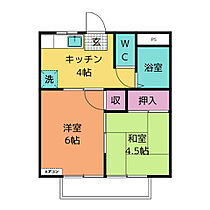 シャトレ六名　Ａ棟  ｜ 愛知県岡崎市上六名１丁目（賃貸アパート2K・2階・31.44㎡） その2