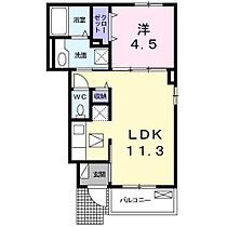 ルイーンズサイド・エレガンス 102 ｜ 愛知県岡崎市六名１丁目10-8（賃貸アパート1LDK・1階・37.00㎡） その2