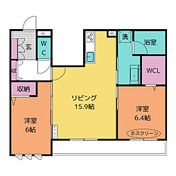 間取図画像 2LDK