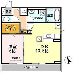 エル・デュ・アンジュ 1LDKの間取図画像