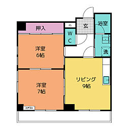 DEVICEBLDG 2LDKの間取図画像