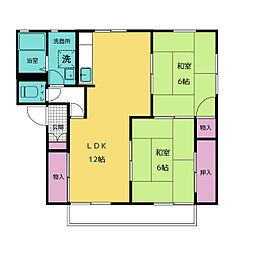 間取図画像 2LDK