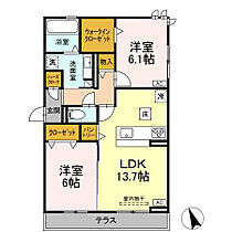 Ｄ－ｓｑｕａｒｅ東橋良町 101 ｜ 愛知県豊橋市東橋良町59番1（賃貸アパート2LDK・1階・64.61㎡） その2