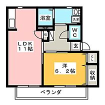 ルミエール高師　D棟  ｜ 愛知県豊橋市高師町字北新切（賃貸アパート1LDK・1階・43.75㎡） その2