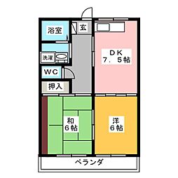 間取図画像 2DK