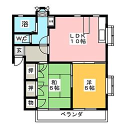 間取図画像 2LDK