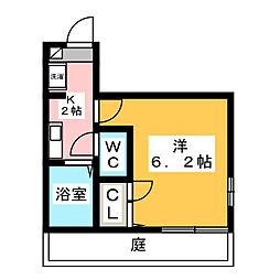 ルミエール東脇 1Kの間取図画像
