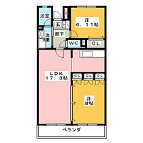 パルク山代  ｜ 愛知県半田市山代町１丁目（賃貸マンション2LDK・3階・68.00㎡） その2