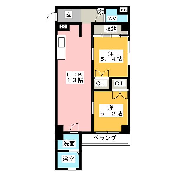 リベラほうしょう ｜愛知県知多郡武豊町字長尾山(賃貸マンション2LDK・2階・57.54㎡)の写真 その2