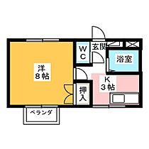 グリンゲイブル  ｜ 愛知県知多郡美浜町大字奥田字松中（賃貸アパート1K・1階・24.30㎡） その2