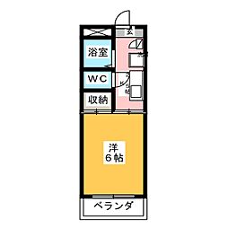 永和ビル 1Kの間取図画像