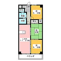 ＣＯＵＲＴＹＡＲＤ  ｜ 愛知県春日井市大留町２丁目（賃貸マンション3LDK・3階・60.00㎡） その2