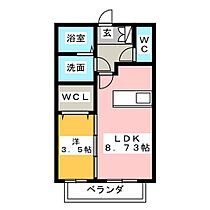 プリエール  ｜ 愛知県春日井市白山町６丁目（賃貸アパート1LDK・2階・33.39㎡） その2