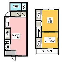 ひかりコーポ  ｜ 愛知県春日井市六軒屋町１丁目（賃貸アパート2LDK・1階・40.00㎡） その2