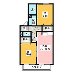 間取図画像 2DK