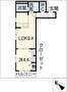フレシール 2階1LDKの間取り