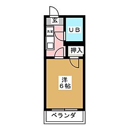 メゾンド・ソフィア 1Kの間取図画像