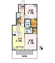 ピースタウン　ガル  ｜ 愛知県刈谷市小垣江町水附（賃貸アパート2LDK・1階・50.27㎡） その2