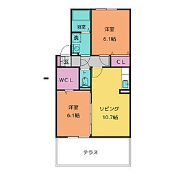 間取図画像 2LDK