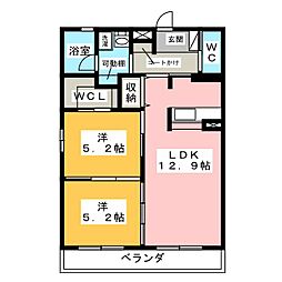 間取図画像 2LDK