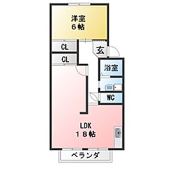 間取図画像 1LDK