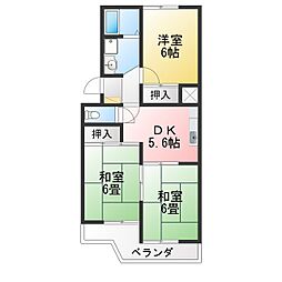 Nextマンション 3DKの間取図画像