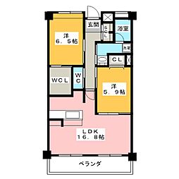 じゅうえーる 2LDKの間取図画像