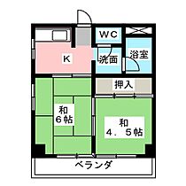 小野マンション  ｜ 愛知県春日井市小野町３丁目（賃貸マンション2K・4階・52.00㎡） その2