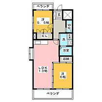 サンハイツ朝宮  ｜ 愛知県春日井市八田町３丁目（賃貸マンション2LDK・4階・58.31㎡） その2