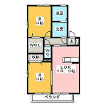 シャルマン  ｜ 愛知県春日井市勝川町２丁目（賃貸アパート2LDK・1階・54.96㎡） その2