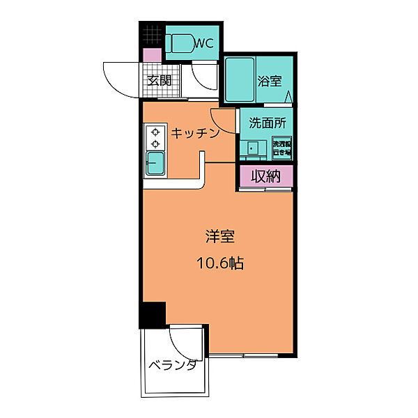 サン・フォレスト 402｜愛知県春日井市鳥居松町４丁目(賃貸マンション1R・4階・27.38㎡)の写真 その2