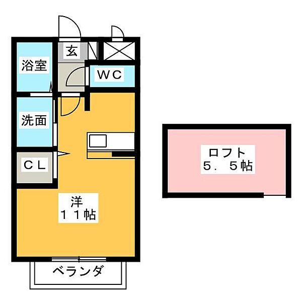 グラシアス　Ａ棟 ｜愛知県春日井市町田町２丁目(賃貸アパート1R・2階・30.00㎡)の写真 その2