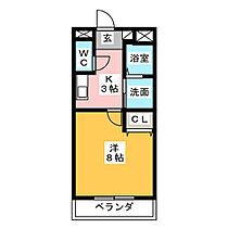 メゾン小林  ｜ 愛知県春日井市小野町３丁目（賃貸マンション1K・2階・27.00㎡） その2