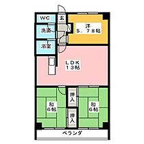 ニューブラウンハイツ  ｜ 愛知県春日井市八幡町（賃貸マンション3LDK・2階・62.37㎡） その2