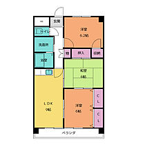 メゾンウイング  ｜ 愛知県春日井市下屋敷町１丁目（賃貸マンション3LDK・4階・63.72㎡） その2