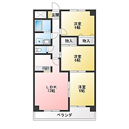 エクセル上八田 3LDKの間取図画像