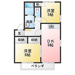 間取図画像 2LDK