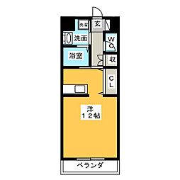 ARMONIA ワンルームの間取図画像