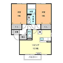 グランドール・スギ  ｜ 愛知県津島市越津町字柳之内（賃貸アパート2LDK・2階・57.94㎡） その2